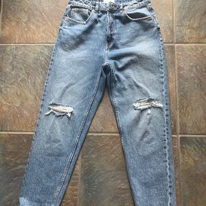 Zara High Rise Mom Jeans